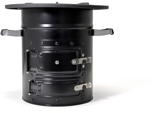 Origin Outdoors Unisex – Erwachsene Skadi Raketenofen, Schwarz, 34 x 50 x H 30 cm