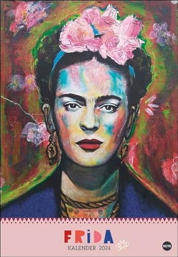 Frida Posterkalender - Kalender 2024 - Heye-Verlag - Wandkalender für alle Fans von Frida Kahlo - 37 cm x 53,5 cm