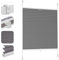 Sekey Plissee ohne Bohren Verdunkelung, Fenster Plissee Klemmfix Jalousie 115 cm breit, Verspannt Blickdicht Sonnenschutz Fensterollo, 115x130cm, Dunkelgrau