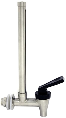 Phoenix Gravity - Robinet en acier inoxydable avec jauge de niveau d'eau, compatible avec les systèmes de filtration d'eau par gravité de 6 litres et 8 litres