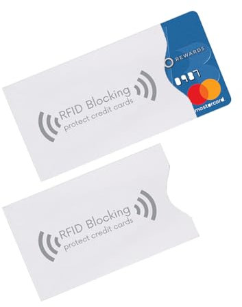 nedit Etui Carte Bancaire Anti Piratage - Lot de Cartes RFID - Protection Carte Bancaire - Sécurité Garantie - Blocage RFID/NFC (2 pièces)