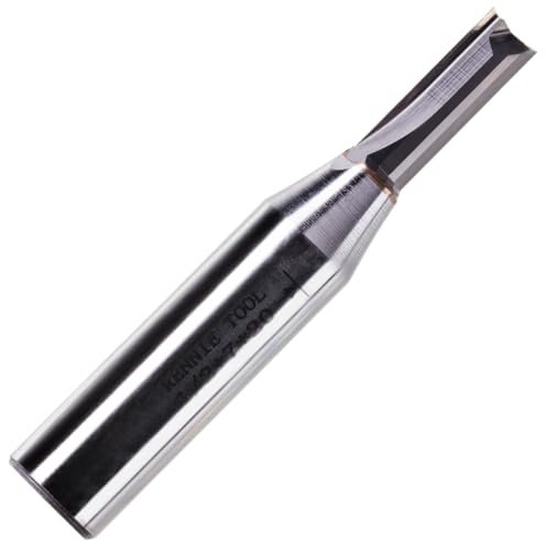 Rennie Tools - 7mm Cutting Diameter x 20mm Flute x 1/2 Shank Solid Carbide Tip 2 Flute Straight Router Cutter Bit. Compatible With Makita Trend Festool Hikoki Dewalt Router Etc. 7mm Router Bit