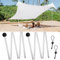 PAMASE Ersatz-Stangen für Strandzelt, 1,5 m, extra Stangen, passend für Neso 1 Vordach, 2 Packungen, faltbar, tragbar, Aluminiumlegierung, Reparaturzubehör für Camping, Partys, Angeln, Wandern