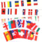2 Pcs Drapeaux Euro Guirlandes 2024, 24 Pays Drapeaux Européen Banniere Chaîne Décorations, Guirlandes de Drapeaux de 24 Pays, Guirlande Drapeau Eurovision pour Jardin, Bar, Restaurant(14 * 21CM)