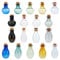 BENECREAT 18 Packung 9 Farben Mini-Trankflasche, Runde Korken & Vase Glasflaschen Flasche Wunsch Treibflaschen Für DIY Handwerk, Hochzeit, Geburtstag, Gastgeschenke