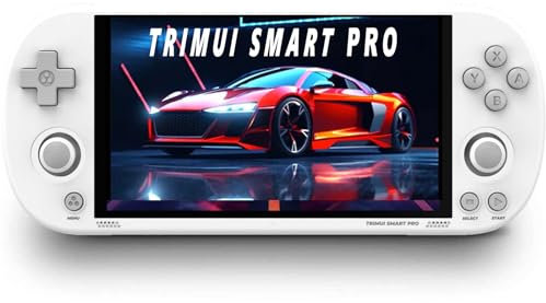 TRIMUI SMART PRO Handheld Game Console, 4.96-inch IPS Screen Linux System Portable Retro Arcade Gaming Console 64G Pre-Installed 12000+ Games