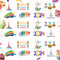 Oly Decorations, 48 PCS Oly 2024 Decorations Themed Cake Topper, 2024 Oly Games Merchandise Cake Decoration,Themed Party Decorations for 2024 Oly Games