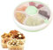 LIPINGJING0201 Snack-Spinnerboxen, drehbare Snackbox mit Fächern, tragbarer Süßigkeiten-Organizer, kreativer Müslibehälter (Farbe: Grün)