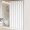 Heavyoff Tende Doccia Anti-Muffa Tessuto in Lino, Tende Doccia Impermeabile & Lavabile,Tenda Vasca da Bagno con Ganci Tenda doccia, Bianco, 240x200cm