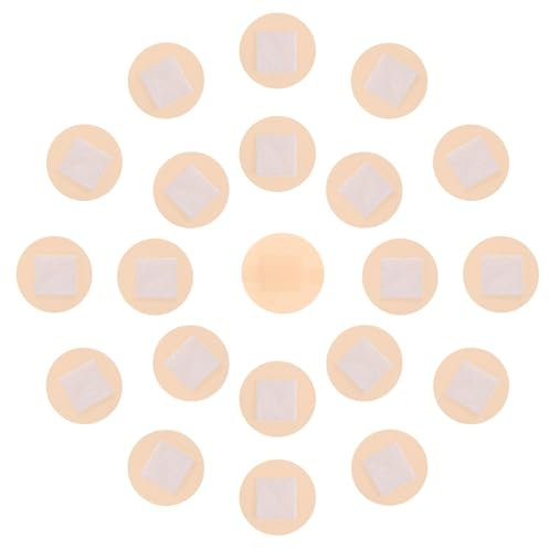 Beavorty Small Skin-Coloured Round Plasters - 100Pcs for Care Flexible Ideal As Face Band and Spot Plasters Supplies for Daily