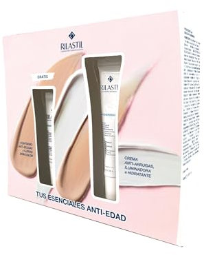 Rilastil Essentielles Anti-Aging-Paket – Progession (+) Anti-Aging und straffende Creme, 40 ml + Geschenk Progression (+) Augenkontur 15 ml