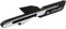 Metall GT LINE Auto Frontgrill Emblem Abzeichen Aufkleber kompatibel mit GT Sorento Ceed Forte Rio Stonic K5 K3 Sportage Abzeichen Zubehör(Silver Black)