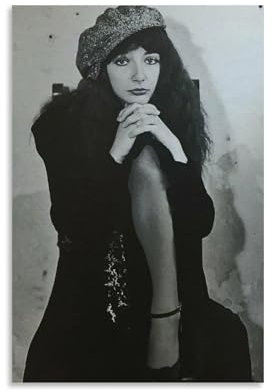 Vintage-Poster mit Kate Bush, Sängerin, Musikcover, Musikposter für Zimmer, ästhetische Leinwand, Wandkunst, Schlafzimmerdekoration, 30 x 45 cm
