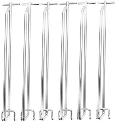 KICHOUSE 6stücke Metall Pegboard Haken Wandhalterungs Organizer Regalhaken Für Werkzeuge Und Kleine Gegenstände Aufbewahren Geeignet Für Hobbybastler Und Einzelhandelsgeschäfte