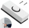 Ecomtra Wired Door Bell Button: Universal Wired Doorbell Push Fits Most Home Door Chimes Wall Mounted Non-Illuminated Weatherproof Plastic Button Decorative Switch with 2 Pcs Screws (White)
