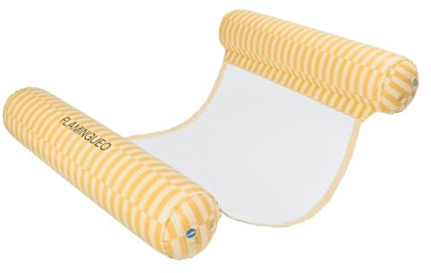 Flamingueo Bouee Piscine - Matelas Piscine, Hamac Gonflable, Bouée, Hamac Piscine, Tapis Flottant Piscine, Matelas Piscine Gonflable (73x16,5x115cm)