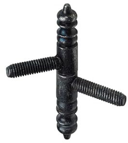 Hettich Einbohrband, Türband für Innentüren 66 x Ø 9 mm antik mit Zierkopf 2 Stück für Möbeltüren Artikelnummer 9100466