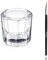 Pot en verre transparent pour cils et sourcils + 1 pinceau de mélange liquide NM Beauty