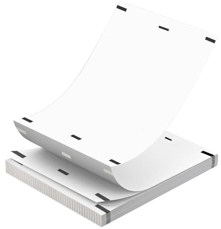 VGECEE 200 Blatt, A4 Thermopapier für Tragbare Drucker M08F/ M832/Q302/M834 | Thermopapier Thermodrucker Papier A4 Thermopapiere Schnelltrocknendes Versandetiketten BPA-frei,, für Dokumente, Webseiten