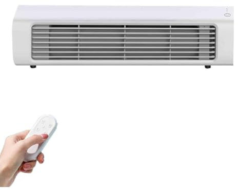 Hasaller Ventilador de refrigeración portátil de Pared Capacidad de Carga inalámbrica Instalación sin Perforaciones Enfriador de Aire evaporativo con Control Remoto para el hogar y la Oficina