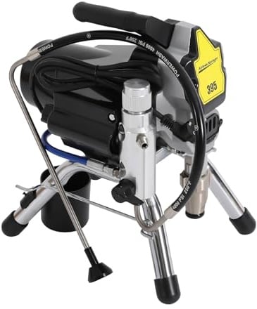 Airless Hochdruck Sprühgerät 1800W Sprühpistole Airless Farbsprühsystem Farbsprühgerät 2.5L/min Spritzpistole mit Schlauch 8 m für großflächige Sprühprojekte, Ölfarben, Wänden, Möbeln, Zäunen