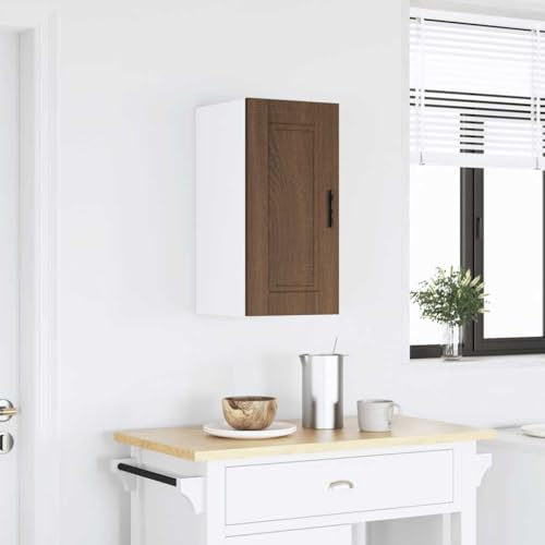 Frdhee Flurschrank Esszimmer Schrank,Küchen-Hängeschrank Braun Eichen-Optik Holzwerkstoff,Anrichte für Wohnzimmer,Küche,Esszimmer