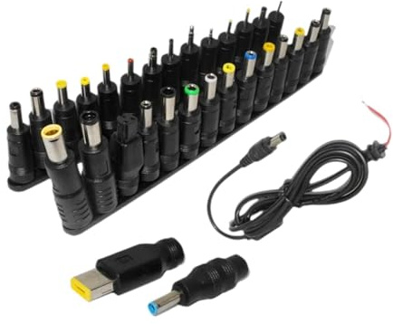 predolo Laptop Plug Set Adapter DC Netzteil Anschlussbuchse PC Komponente Ersatzteile Funktionstipp für Reparatur Büro Computerwerkstatt, 30 Stück