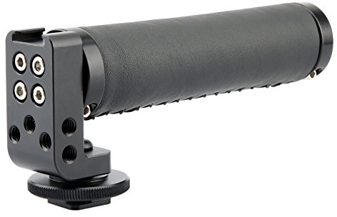 NICEYRIG Lightweight Aluminum Alloy Leather Camera Hot Shoe Top Handle Grip,DSLR Camera Top Handle Grip with Hot Shoe for Canon 5D 7D 60D 70D D800