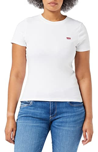 Levi's Ss Rib Baby T-Shirt Femme White + M