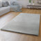 TT Home Wohnzimmer Teppich Hochflor Langflor Schlafzimmer Modern Plüschig Unifarben, Farbe: Grau 5, Größe:200x290 cm