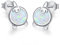 Einhorn Ohrringe Mädchen,Opal Ohrringe, 925 Sterling Silber Einhorn Ohrstecker Niedliche Tier Ohrringe Opal Schmuck Geschenke Weihnachts Hypoallergen für Damen Kinder Tochter