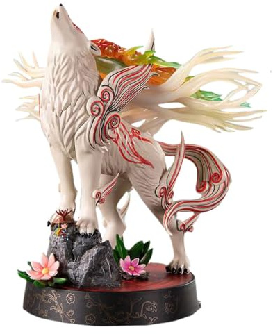 MERCHANDISING LICENCE First4Figures Okami - Shiranui (Celestial Howl) - Statuette '22x20x23cm', Schwarz