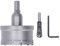 Scie Cloche en Carbure C45 Kit de Coupe de Trous en Acier avec Embout Pilote TCT Embouts en Métal épais pour Acier Métal Aluminium Bois avec Boîte de Rangement pour Tournevis Hexagonal(60MM)