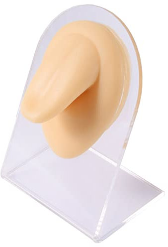 Weiches Silikon Flexibles Modell Körperteil Displays Set für Piercings Menschliches Modell Simulation Set für Schmuck Display Kunststoffhalter enthalten - Einzeln verkauft, Silikon, N A