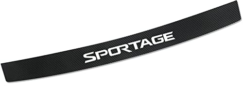 Auto Kohlefaser Stoßstangenschutz Ladekantenschutz Streifen, für K-ia Sportage Kofferraum Kantenschutz Aufkleber Karosserie Styling Deko Anbauteile