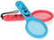 Tennis-Game-Controller, Spielzubehör ABS fest zusammengebaute Spiel-Tennisschläger verbessern das Spielerlebnis for Switch (Color : Red Blue)