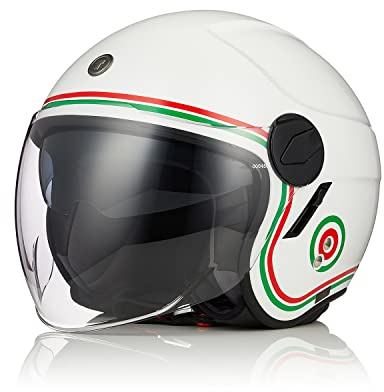 TORC Casco Moto Jet Casco Scooter con Doppia Visiera Omologato ECE 22-06