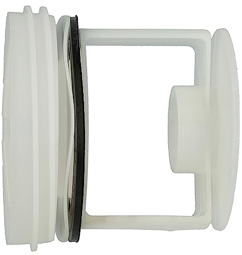 vhbw Flusensieb kompatibel mit Siemens WP10T284, WP10T295, WP12R154FF, WP12R155FF, WP12T224NL Waschmaschine, Trockner - 5,6 cm, Dichtungsring