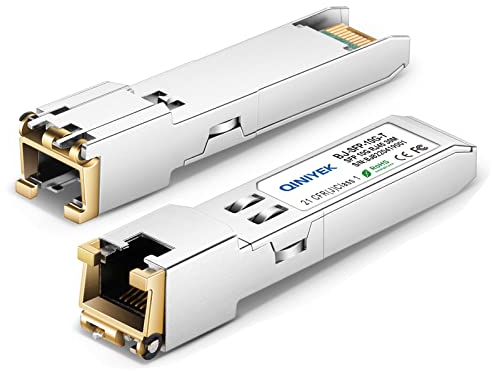 1.25/2.5/5/10G SFP+ a RJ45 Modulo, 10Gbase-T SFP+ Copper Transceiver per Cisco SFP-10G-T-S, MikroTik S+RJ10, Ubiquiti UF-RJ45-10G, Netgear AXM765,TP-Link,Cat.6a/7, fino a 30m