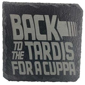 Back to the Tardis fo a Cuppa Coaster Gift Idea