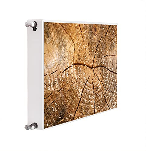 DarHaus Magnet Heizkörperverkleidung Heizkörperabdeckung Heizung Schutz, 80x60 Motiv Holz