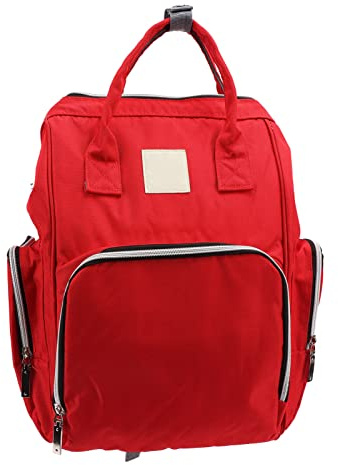 Multifunktions-Wickelrucksack, Nylon-Mumienrucksack, Wasserdicht, Einfacher Zugang für den Reisegebrauch (Rot)