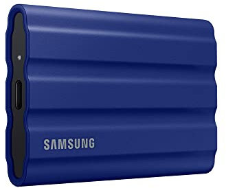 Samsung T7 Shield Portable SSD 1 TB - USB 3.2 Gen.2 External SSD Blue (MU-PE1T0R/EU) (Renewed)