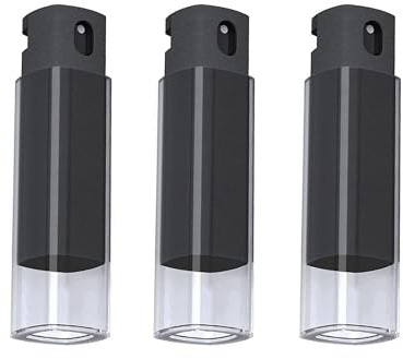 3X Screen Cleaners Sprayer Kit for Phones & Tablets & Laptops & Car Display, 10ml Spray Bottle (No Liquid)+Microfibre Cloth+Case, for iPad/iPhone/Macbook & Samsung Lenovo Xiaomi tablet phone, Black