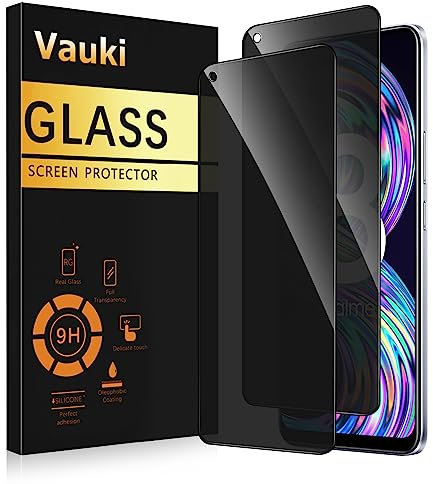 Vauki Protector Pantalla Privacidad para Realme 8/8 Pro 4G 2 Piezas,Cristal Templado Anti Espía,Anti-Espía Vidrio Película,9H Dureza,Anti-Arañazo,Sin Burbujas,Privacy Screen Protector,6.4