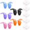 VEGCOO 5 Pares Tapones para los Oídos para Natación, Tapones Oidos de Silicona Reutilizables Impermeables para Adultos y Niños, Tapones para Deportes Acuáticos, para Nadar, Ducharse, Bañarse y Surfear