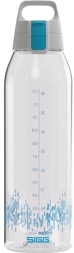Sigg - Gourde Transparente Tritan - Total Clear ONE My Planet - Adaptée Boissons Gazeuses - Lavage Au Lave-Vaisselle - Étanche - Avec Filtre - Sans BPA - Sport, Camping, Rando, Yoga - Bleu - 1,5L