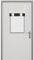 Muamar French Door Curtains Privacy Door Blind, Front Door Window Curtain, Venetian Blinds Style Door Window Cover, 1 Panel (White, W12” x L40”)