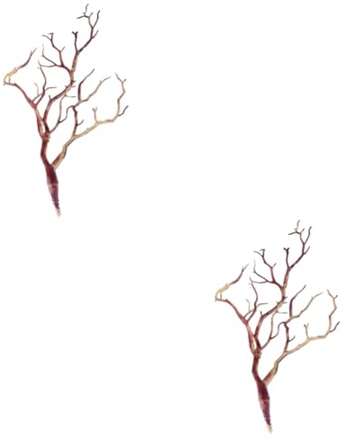 DECHOUS 2St Simulation von Korallenzweiggeweihen künstliche Geweihzweige Geweih getrockneter AST Halloween Haarschmuck Halloween deko Pflanzenvase künstliche Äste DIY zubehör Hochzeit