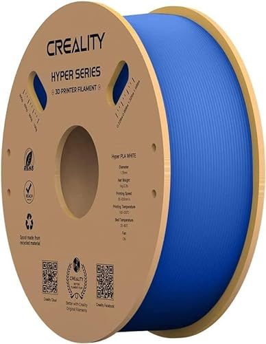 Creality PLA Filament 1,75 mm, für K1 Max/Ender 3 V3 SE/KE, 3D Drucker Filament PLA, für hohe Geschwindigkeit 30–600 mm/s, 1 kg/Spule Hyper PLA-Filament, Maßgenauigkeit ± 0,03 mm (Blau)